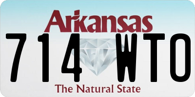 AR license plate 714WTO