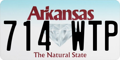 AR license plate 714WTP