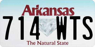 AR license plate 714WTS