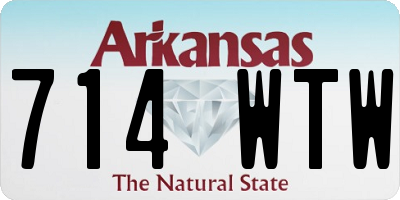 AR license plate 714WTW