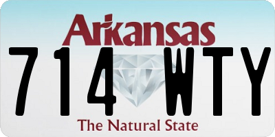 AR license plate 714WTY