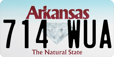 AR license plate 714WUA