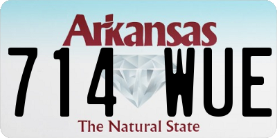 AR license plate 714WUE