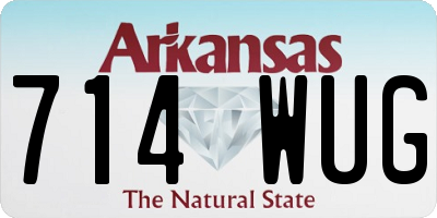 AR license plate 714WUG