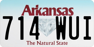 AR license plate 714WUI