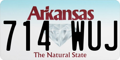 AR license plate 714WUJ
