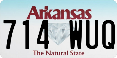 AR license plate 714WUQ