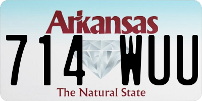 AR license plate 714WUU