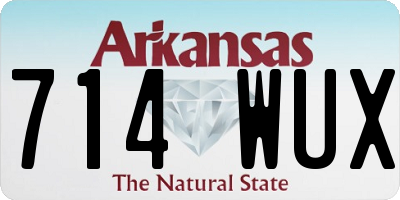 AR license plate 714WUX