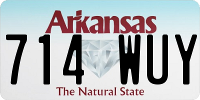 AR license plate 714WUY