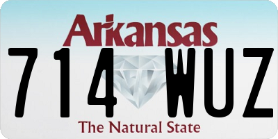 AR license plate 714WUZ