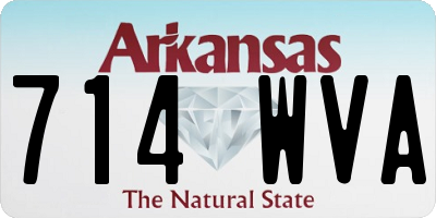 AR license plate 714WVA