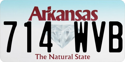 AR license plate 714WVB