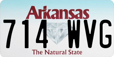 AR license plate 714WVG