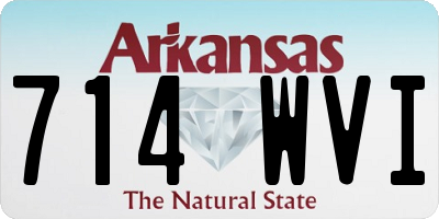 AR license plate 714WVI