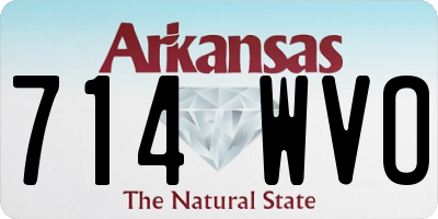 AR license plate 714WVO