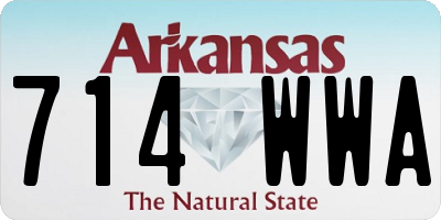 AR license plate 714WWA