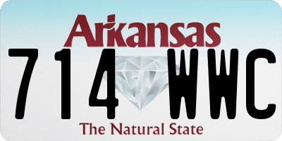 AR license plate 714WWC