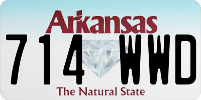 AR license plate 714WWD