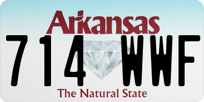 AR license plate 714WWF