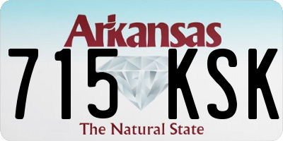 AR license plate 715KSK