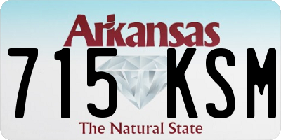 AR license plate 715KSM