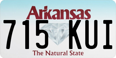 AR license plate 715KUI