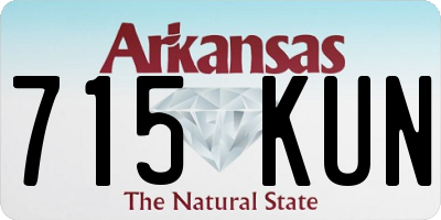 AR license plate 715KUN