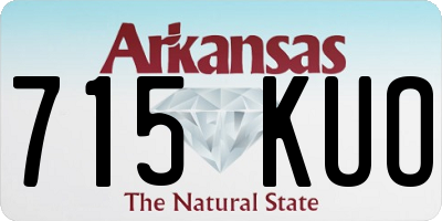 AR license plate 715KUO