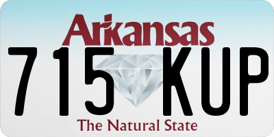 AR license plate 715KUP