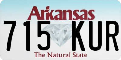 AR license plate 715KUR