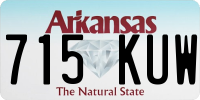 AR license plate 715KUW