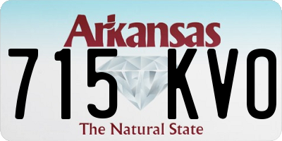 AR license plate 715KVO