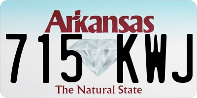 AR license plate 715KWJ