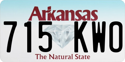 AR license plate 715KWO