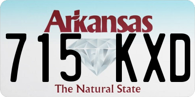 AR license plate 715KXD