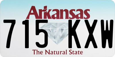AR license plate 715KXW