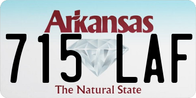AR license plate 715LAF