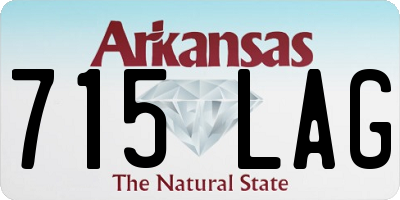 AR license plate 715LAG