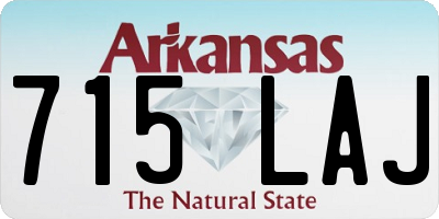AR license plate 715LAJ
