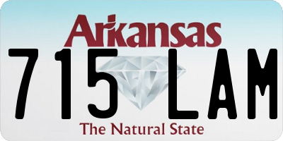 AR license plate 715LAM