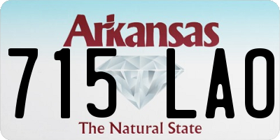 AR license plate 715LAO