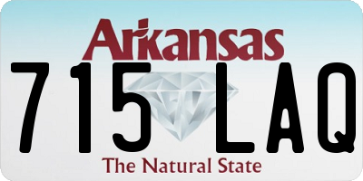 AR license plate 715LAQ