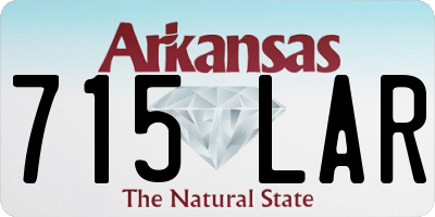 AR license plate 715LAR