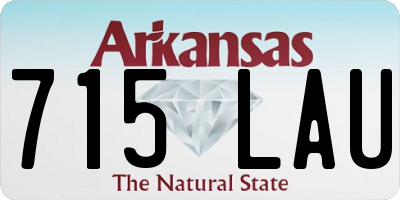 AR license plate 715LAU