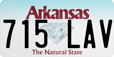 AR license plate 715LAV