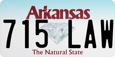 AR license plate 715LAW