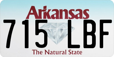 AR license plate 715LBF