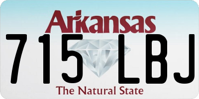 AR license plate 715LBJ