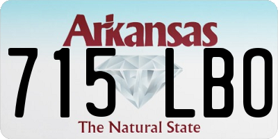 AR license plate 715LBO